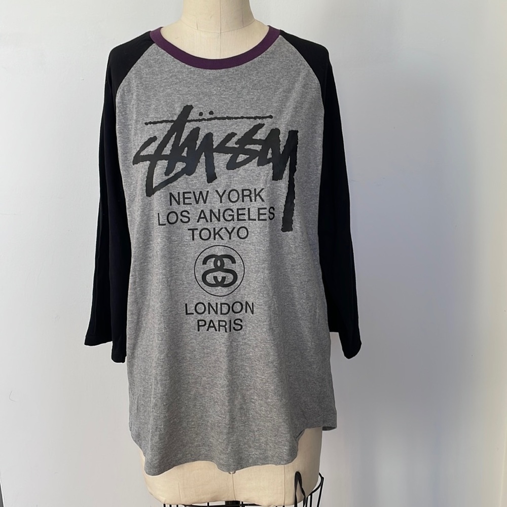 Brand New with tags Stussy 3/4 sleeve tee
